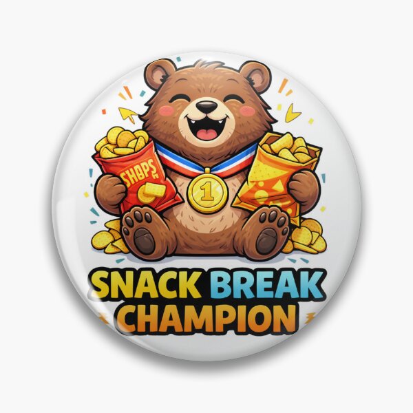 Item preview, Snack Break Champion Funny Bear designed and sold by the-dovlat.