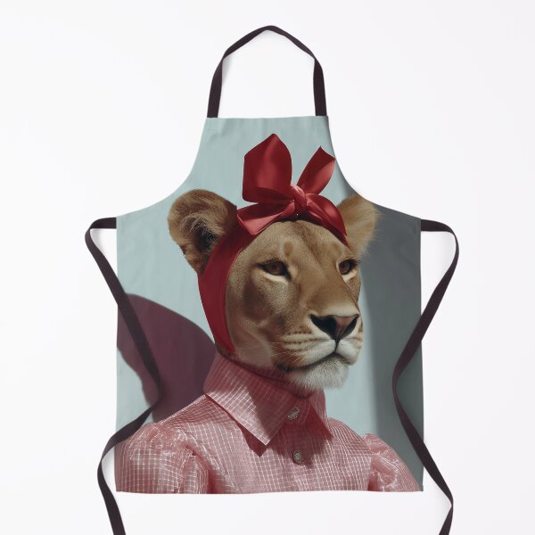 Item preview, Fashion Lioness Portrait With Red Bow designed and sold by Lala and Jull.