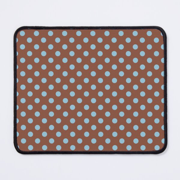 Item preview, Cute Blue Polka Dots on Brown Background designed and sold by kindacute-shop.