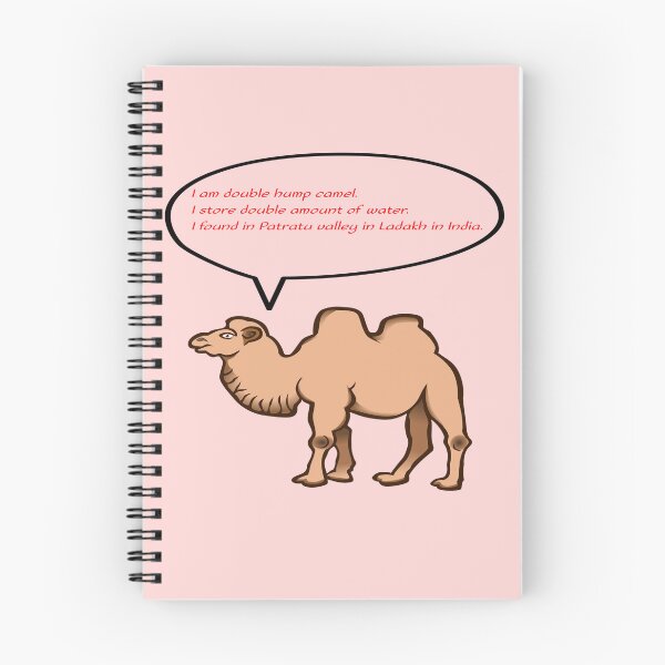 Item preview, Double Hump Camel Notebook designed and sold by UNIQUE+   DESIGN.