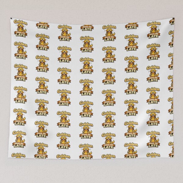 Item preview, Golden Made Me Late Golden Retriever Gift designed and sold by WildVista.