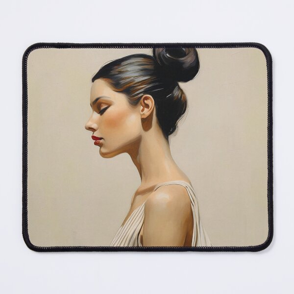 Item preview, Portrait painting elegant woman in soft natural colors designed and sold by TYA - Take Your Art.