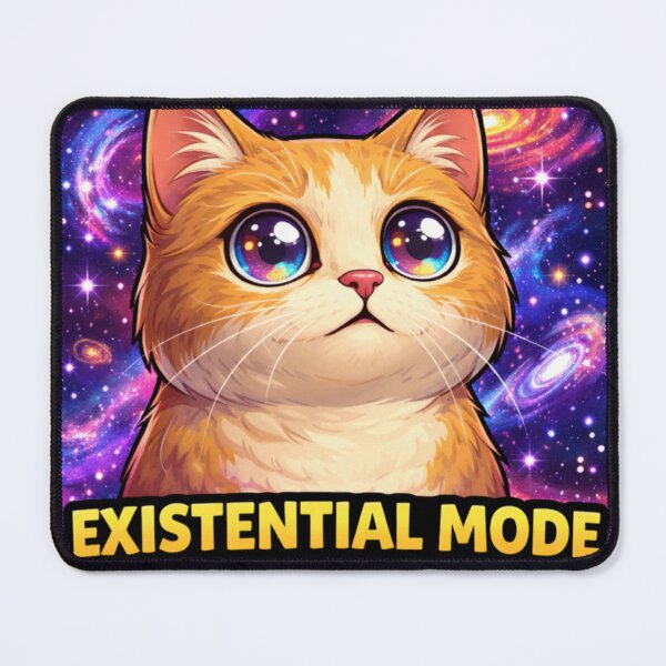 Item preview, Existential Mode Activated Space Cat designed and sold by the-dovlat.