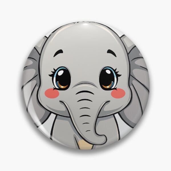 Item preview, Kawaii Elephant – Adorable Jumbo Animal designed and sold by Infinite Art.
