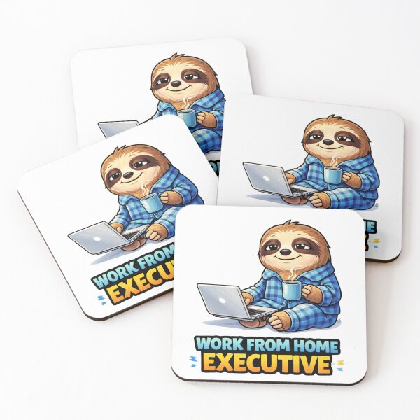 Item preview, Work From Home Executive Funny Sloth designed and sold by the-dovlat.
