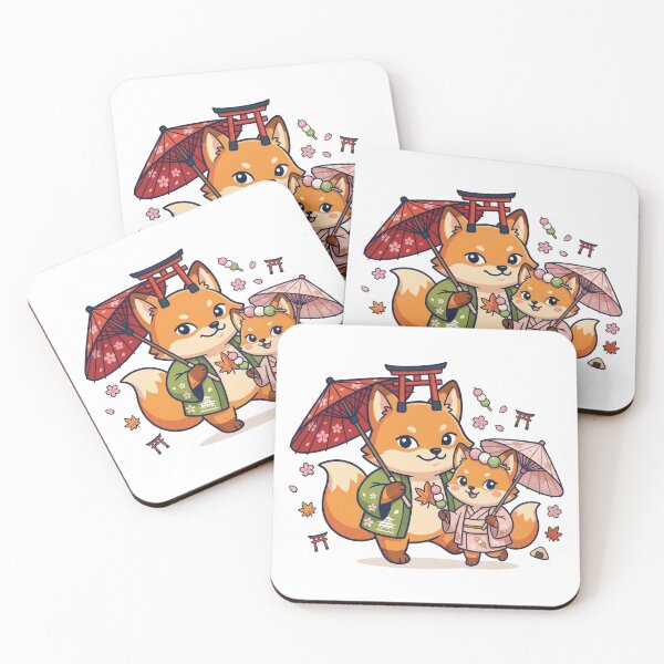 Item preview, Kyoto Siblings： Kon－Matcha ＆ Mochi－Matcha Kawaii Japan designed and sold by Nozomi's Japan Collection.