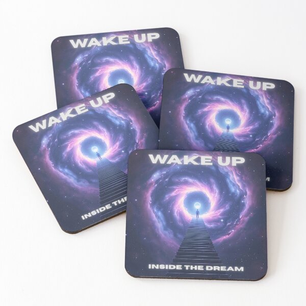 Item preview, Wake Up Inside The Dream Cosmic Staircase Lucid Dream Surreal Design designed and sold by PXEpic.