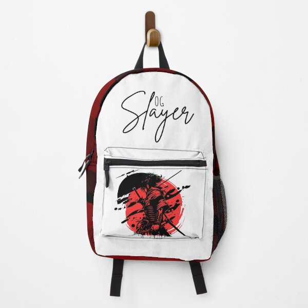 Item preview, OG Slayer Samurai Warrior Red Sun Japanese Ink Style Sword Fighter Design designed and sold by DASK-VIBES.