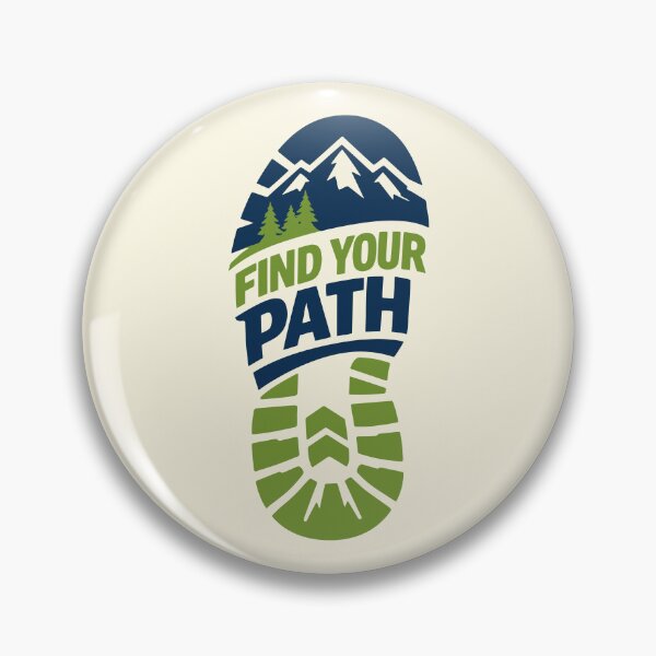 Item preview, Find Your Path Hiking Bootprint designed and sold by SnappyPNG.