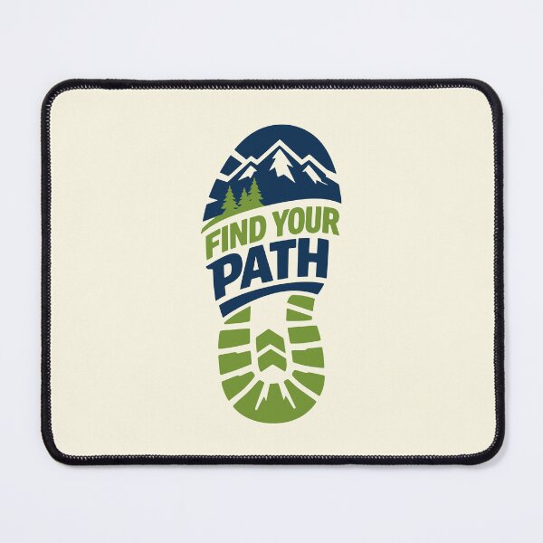 Item preview, Find Your Path Hiking Bootprint designed and sold by SnappyPNG.