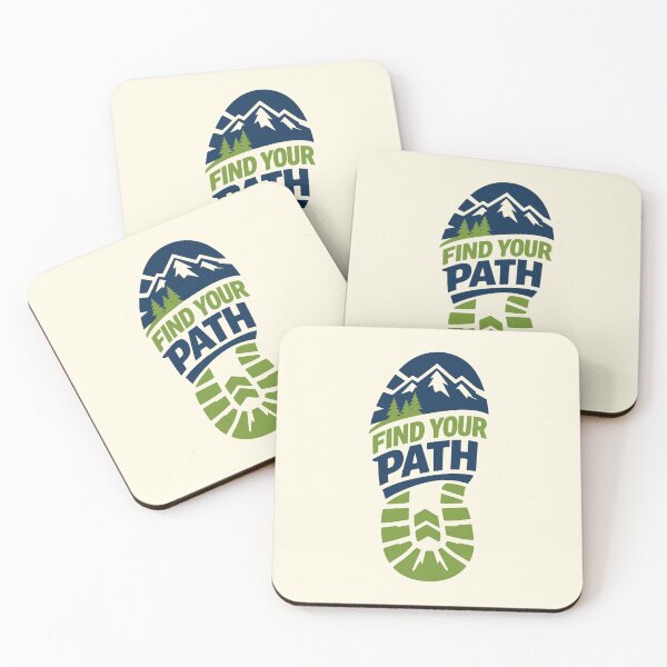 Item preview, Find Your Path Hiking Bootprint designed and sold by SnappyPNG.