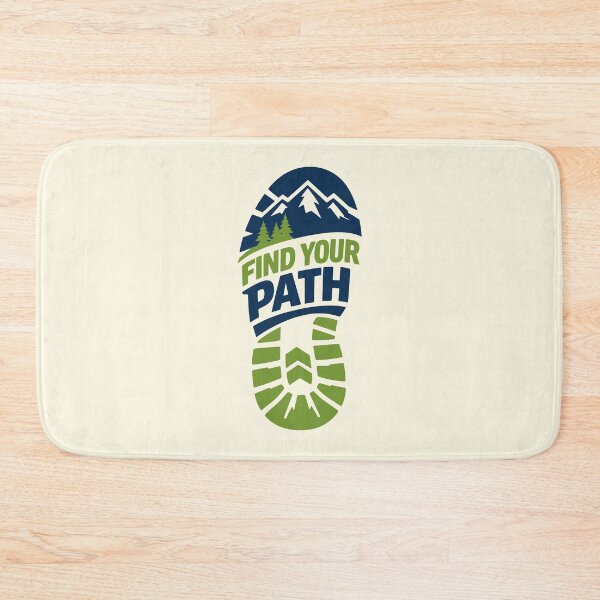 Item preview, Find Your Path Hiking Bootprint designed and sold by SnappyPNG.