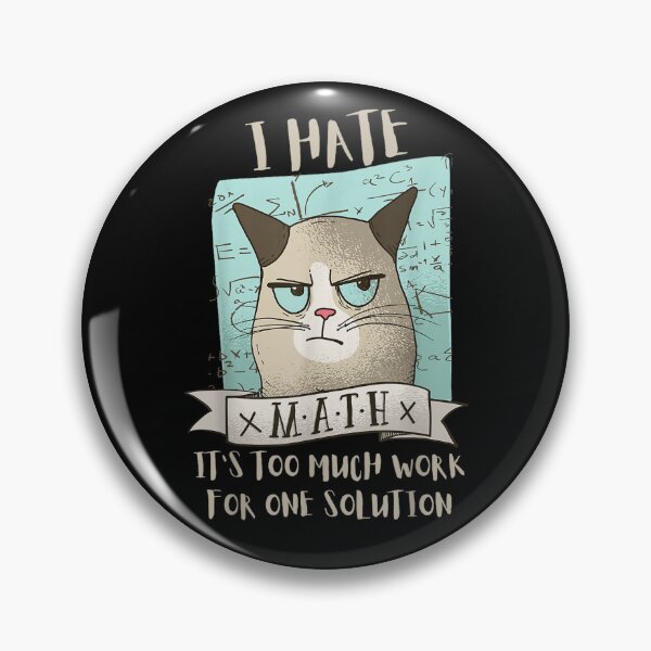 Item preview, I Hate Math Cat designed and sold by sigrunsartcave.