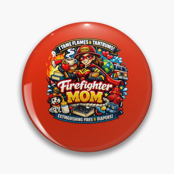 Item preview, Firefighter Mom designed and sold by Teacuppupdesign.
