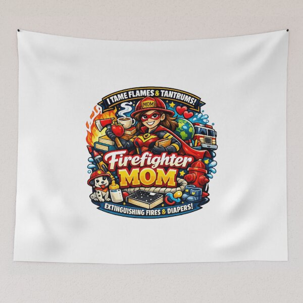 Item preview, Firefighter Mom designed and sold by Teacuppupdesign.