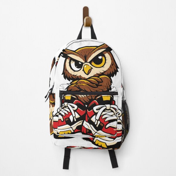 Item preview, An owl wearing oversized sneakers creates a funny contrast between elegance and streetwear fashion. The exaggerated proportions give the design a playful vibe. designed and sold by Dejbar.