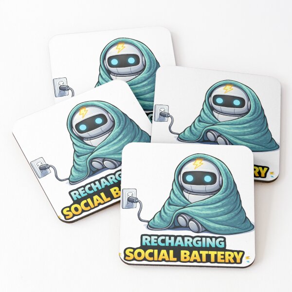Item preview, Recharging Social Battery Introvert Robot designed and sold by the-dovlat.