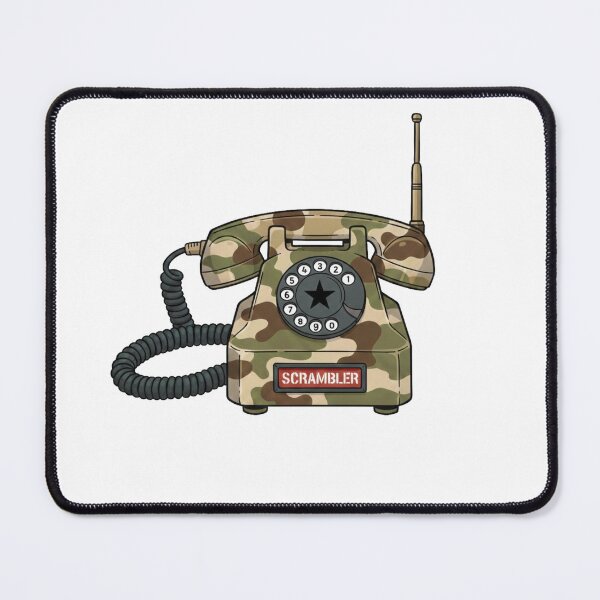 Item preview, Tactical Camo Rotary Phone - Retro Military Comms designed and sold by octozap.
