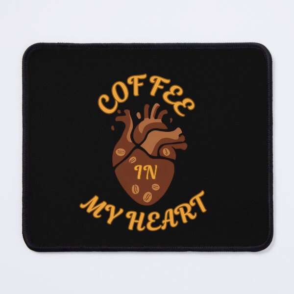 Item preview, Coffee in My Heart – Funny Coffee Lover Shirt designed and sold by GigaFactory.
