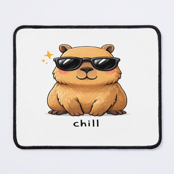 Item preview, Cute Capybara Chill Sunglasses Kawaii Capybara designed and sold by Lovestickerco.