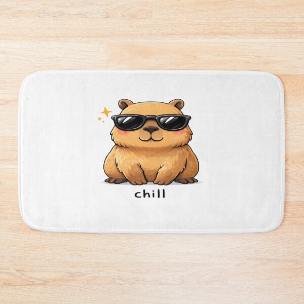 Item preview, Cute Capybara Chill Sunglasses Kawaii Capybara  designed and sold by Lovestickerco.