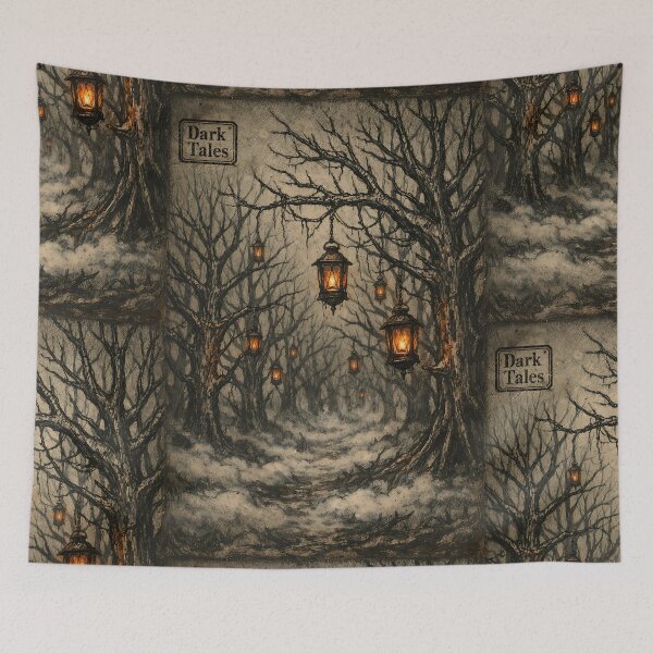Item preview, Gallows of the Iron Woods - Dark Fantasy Landscape designed and sold by bapupa.