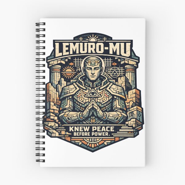 Item preview, Lemuro-Mu Ancient Wisdom Sacred Geometry Art - Meditative Lemurian Civilization Spiritual Peace Before Power Vintage Aesthetic Graphic by Vivaan Studio designed and sold by Vivaan Studio.