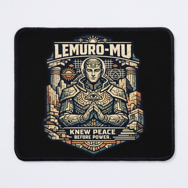 Item preview, Lemuro-Mu Ancient Wisdom Sacred Geometry Art - Meditative Lemurian Civilization Spiritual Peace Before Power Vintage Aesthetic Graphic by Vivaan Studio designed and sold by Vivaan Studio.