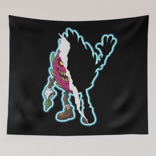 Item preview, Evil Dragon Fruit - Vintage Monster Pitaya Cartoon Style designed and sold by MBBialyPiksel.