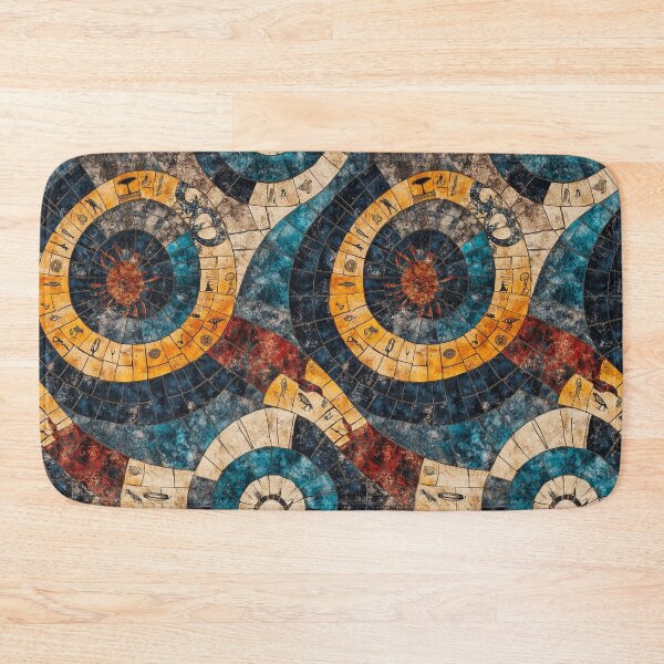 Item preview, Ancient Mosaic Spiral Celestial Map Art designed and sold by weirdfishes123.