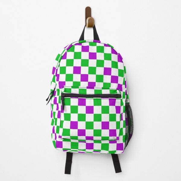 Item preview, Purple White Green Checkered Pattern Design designed and sold by PatternTitan.
