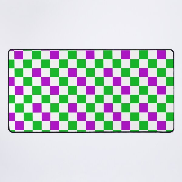 Item preview, Purple White Green Checkered Pattern Design designed and sold by PatternTitan.