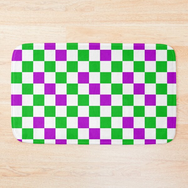 Item preview, Purple White Green Checkered Pattern Design  designed and sold by PatternTitan.