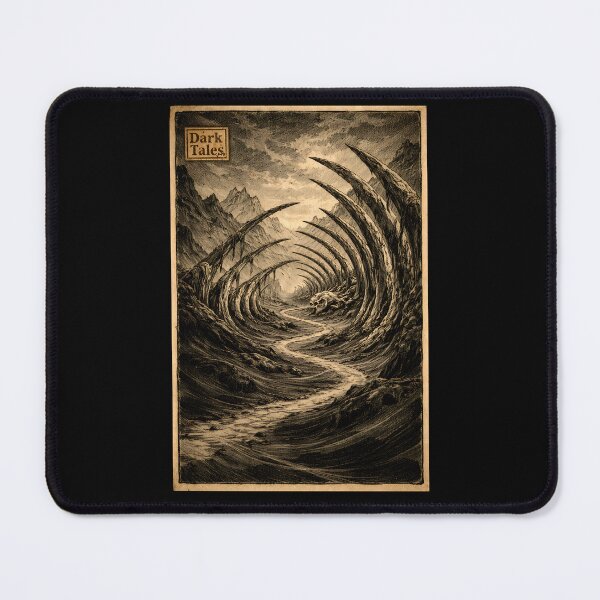 Item preview, The Petrified Ribcage Valley - Dark Fantasy Landscape designed and sold by bapupa.