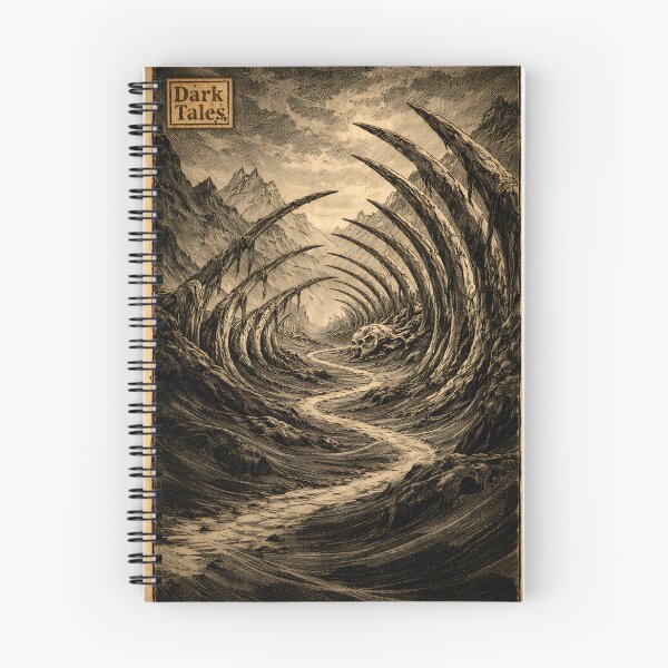 Item preview, The Petrified Ribcage Valley - Dark Fantasy Landscape designed and sold by bapupa.