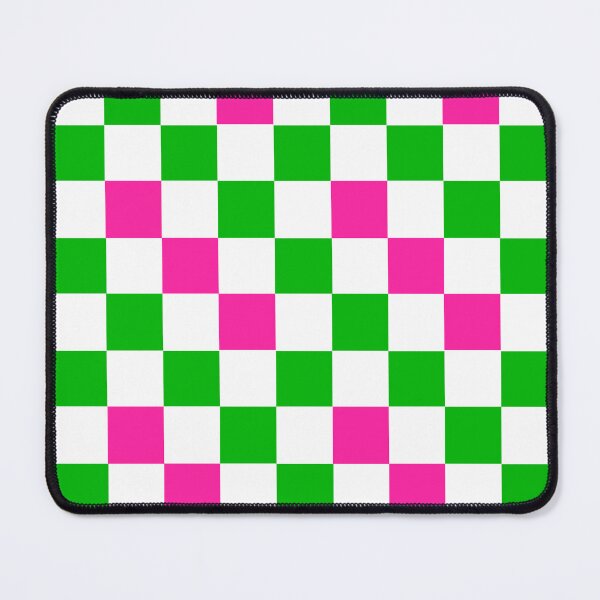Item preview, Pink White Green Checkered Pattern Design designed and sold by PatternTitan.