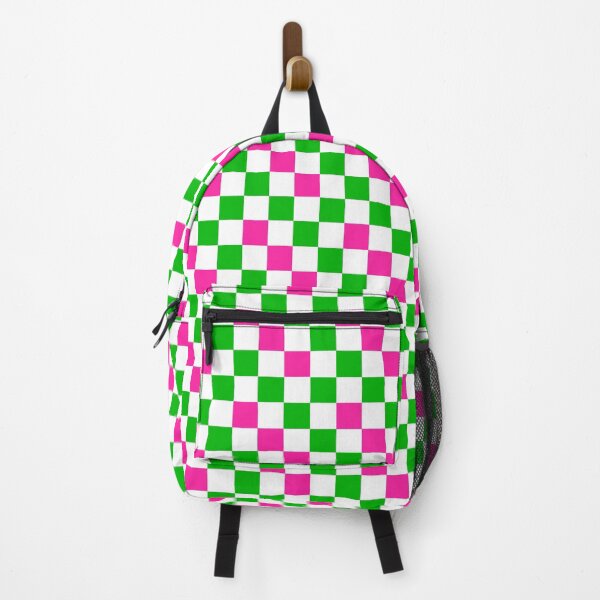 Item preview, Pink White Green Checkered Pattern Design designed and sold by PatternTitan.