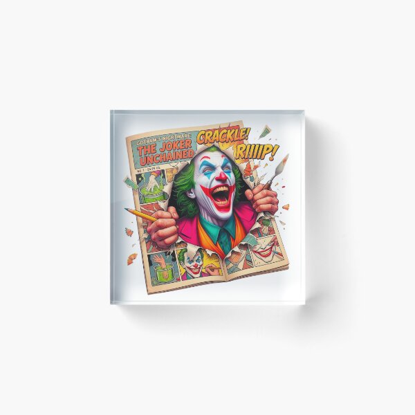 Item preview, Mad Clown Ripping Through Comic Book Page Pop Art designed and sold by Serjames.
