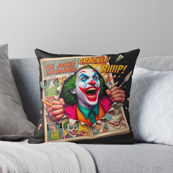 Item preview, Mad Clown Ripping Through Comic Book Page Pop Art designed and sold by Serjames.