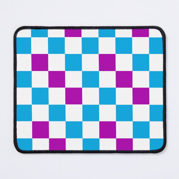 Item preview, Blue White Purple Checkered Pattern Design designed and sold by PatternTitan.