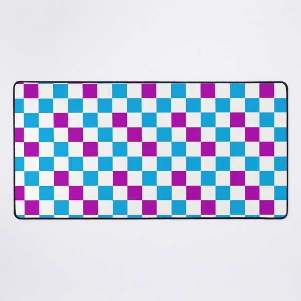 Item preview, Blue White Purple Checkered Pattern Design designed and sold by PatternTitan.
