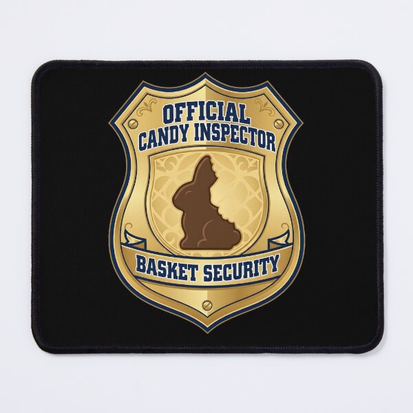 Item preview, Official Candy Inspector Basket Security — Funny Easter Badge Gift, Candy Lover, Chocolate Bunny Humor designed and sold by Luminari Creations.