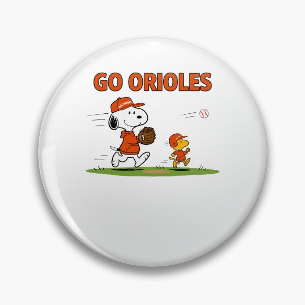 Artikelvorschau, Baltimore Orioles Vintage Baseball - Snoopy & Woodstockk entworfen und verkauft von salemsenan.