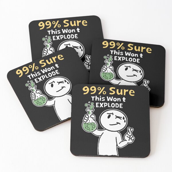 Item preview, 99% Sure This Won’t Explode Funny Chemistry Lab Humor Scientist Shirt designed and sold by Popstudio85.