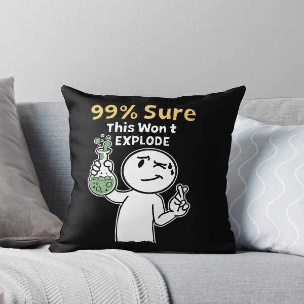 Item preview, 99% Sure This Won’t Explode Funny Chemistry Lab Humor Scientist Shirt designed and sold by Popstudio85.