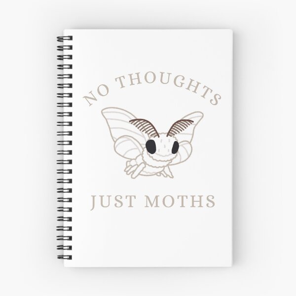 Item preview, No Thoughts Just Moths – Funny Moth Lover Graphic designed and sold by halesyeahhh.