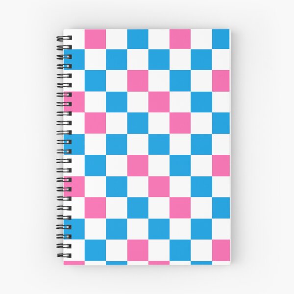 Item preview,  Blue White Pink Checkered Pattern Design  designed and sold by PatternTitan.