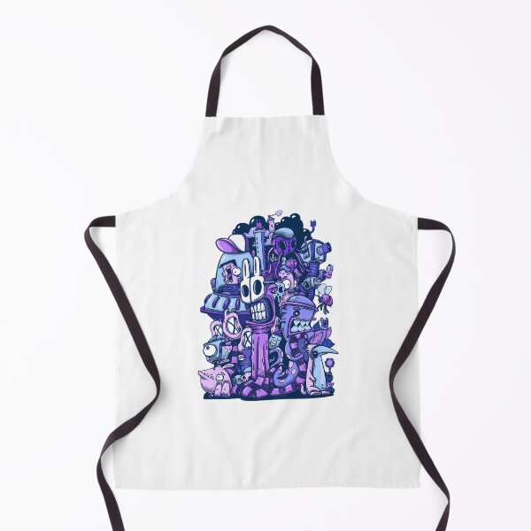 Item preview, Purple Chaos Surreal Monsters and Robots Graffiti designed and sold by MinMaxHold.