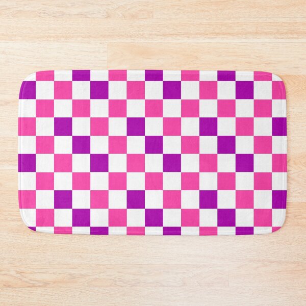 Item preview, Pink White Purple Checkered Pattern Design  designed and sold by PatternTitan.