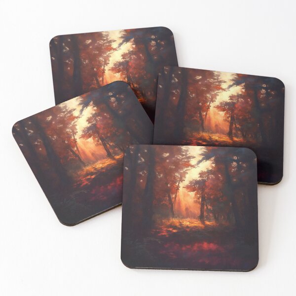 Item preview, Radiant Autumn Forest With Sun Rays designed and sold by Christian Weiss.